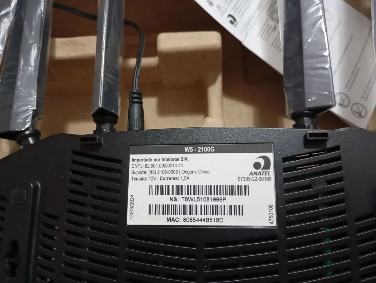 ROTEADOR W5-2100G / INTELBRAS  - Foto 4