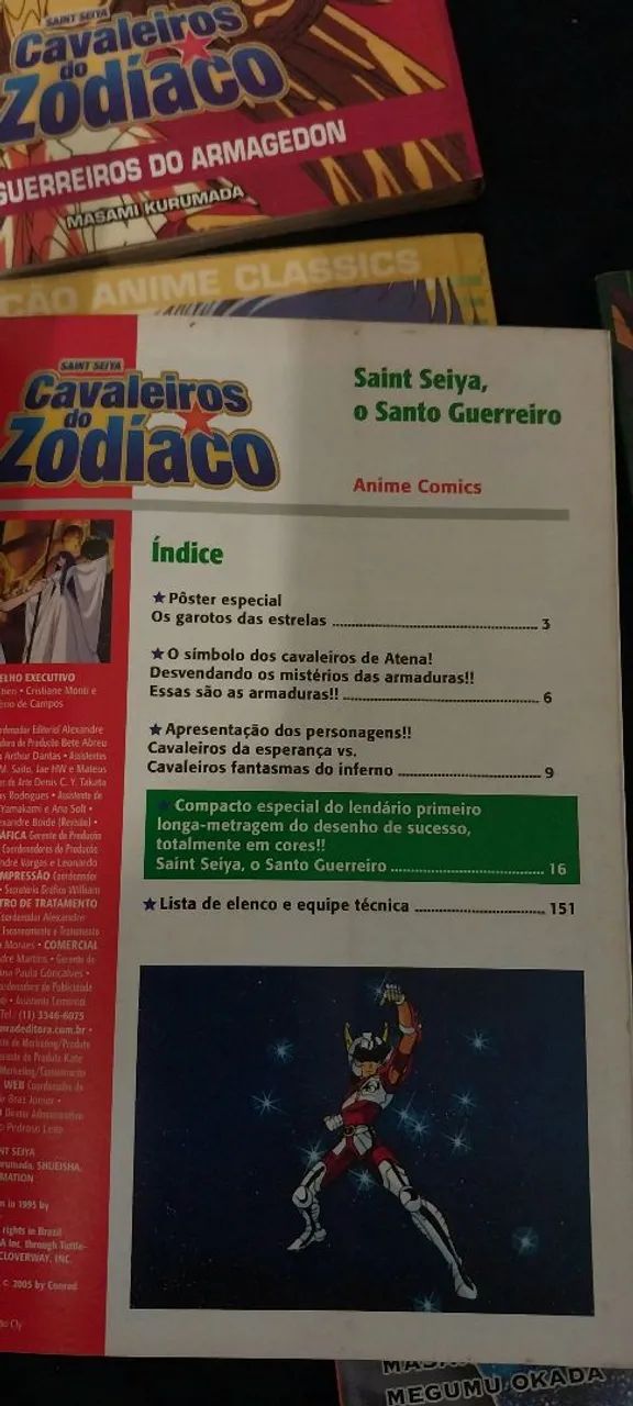 Lote 5 livros Os Cavaleiros Do Zodíaco - Livros e revistas