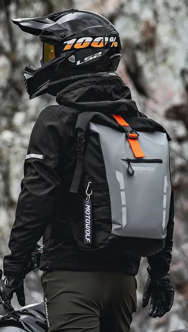 Mochila impermeavel pra moto moticiclista ciclista