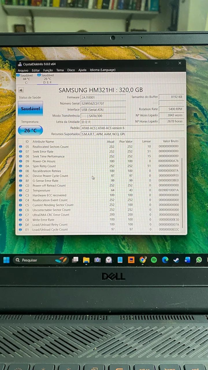 Hd de notebook 320gb Samsung 432208580204318725