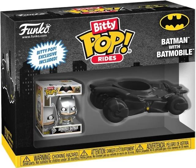 Funko Pop! Bitty Ride: DC - Batman with Bat Mobile - Foto 2