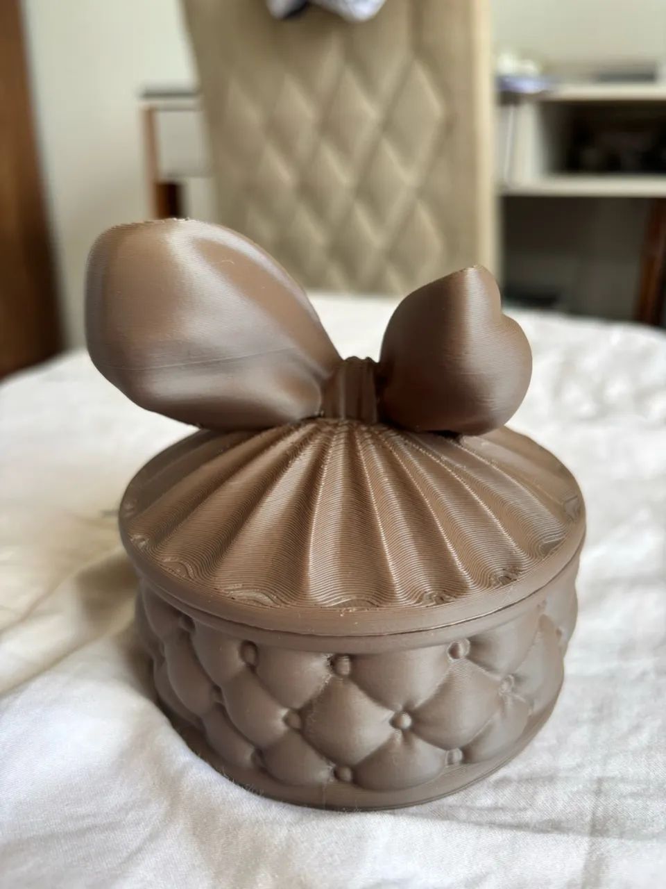 Pote marrom com Laço - Foto 2