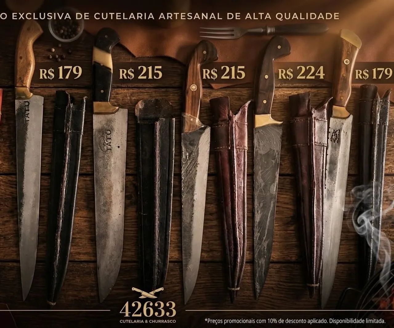 Facas artesanais colecionáveis - Foto 4