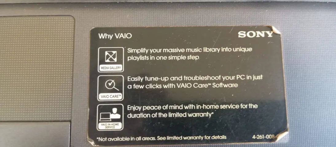 NOTEBOOK SONY VAIO  R$ 1.000,00 - Foto 2