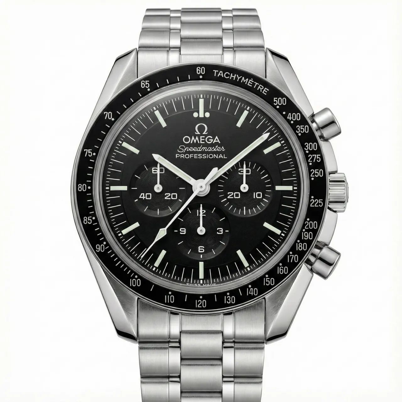 Relógio Omega Speedmaster Professional Cronógrafo Aço 904l - Vidro