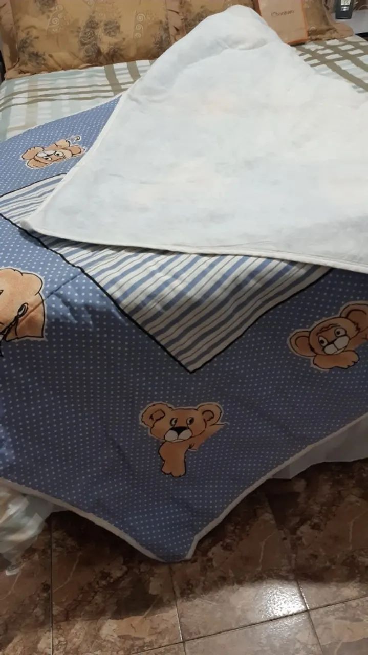 Colcha Solteiro infantil de urso - Foto 4