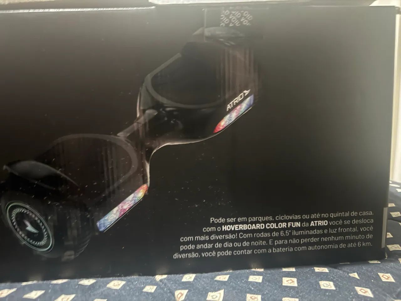 Hoverboard Original Skate Elétrico 6.5 Preto Led Bluetooth - Foto 3