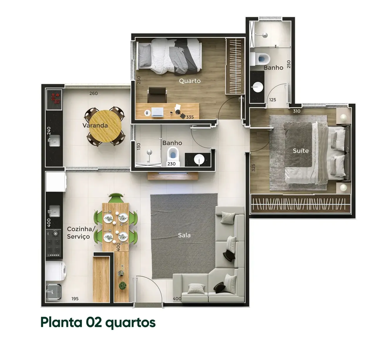 PLANTA 64m²