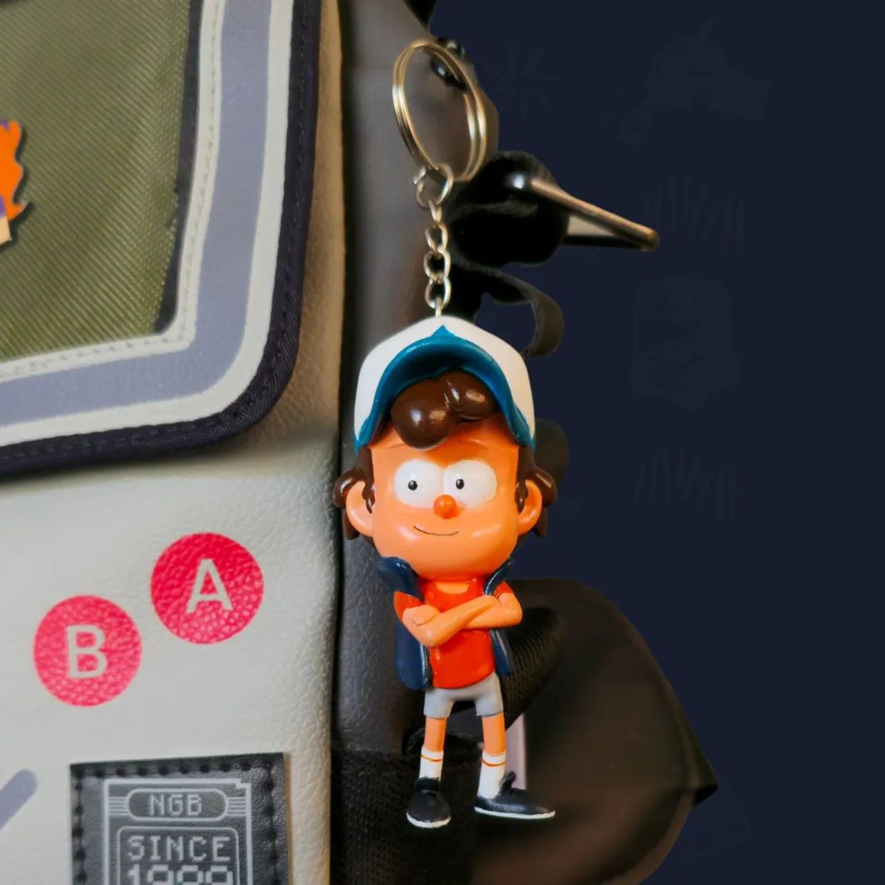 Chaveiro Figure Dipper de Gravity Falls 8cm - Foto 2