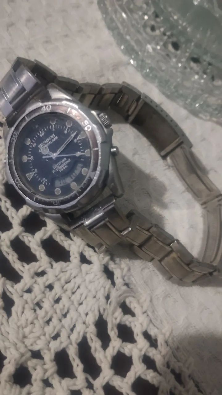 Relógio TECHNOS ORIGINAL SKYDIVER 150 M. - Foto 3