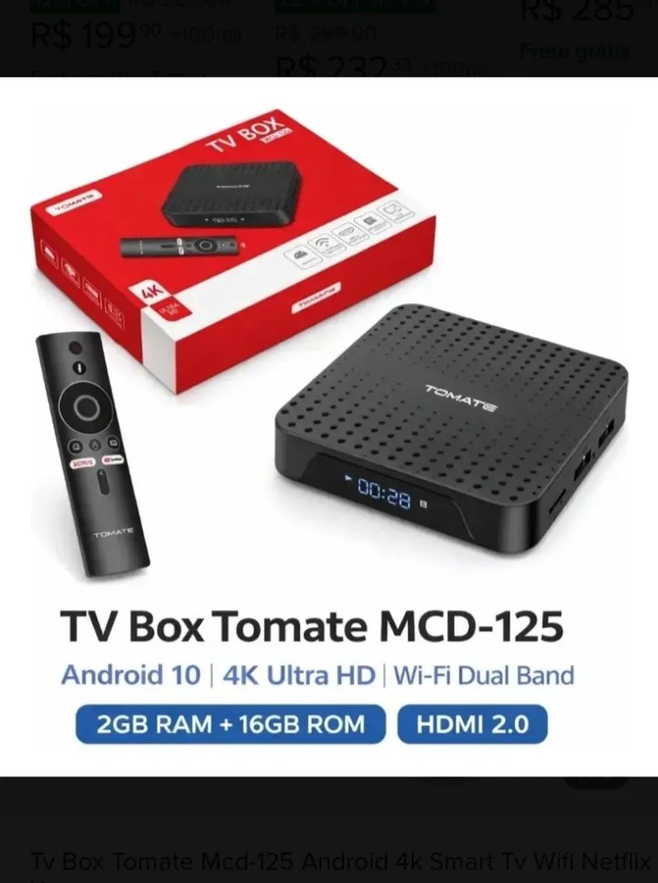 Tvbox tomate 4k