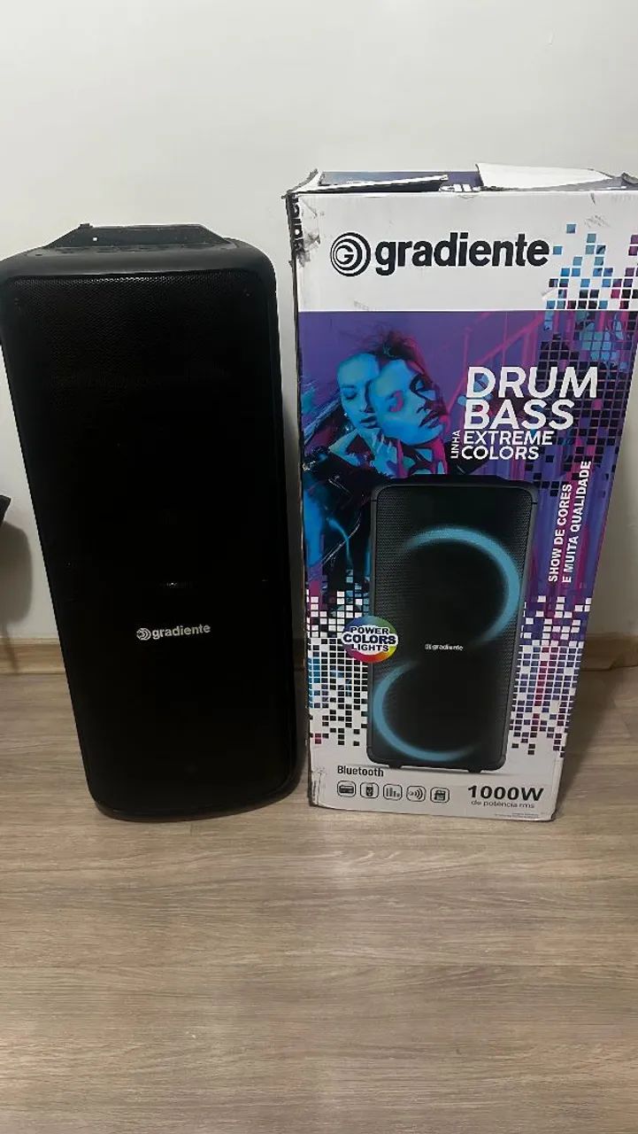 Caixa de som gradiente Drum Bass extreme 1000wts na caixa com controle completa  - Foto 3