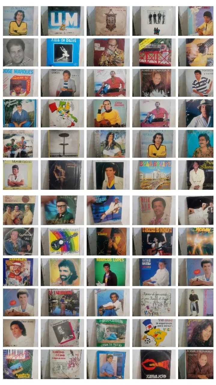 Coleção com 60 Lps Autografados/Disco de Vinil