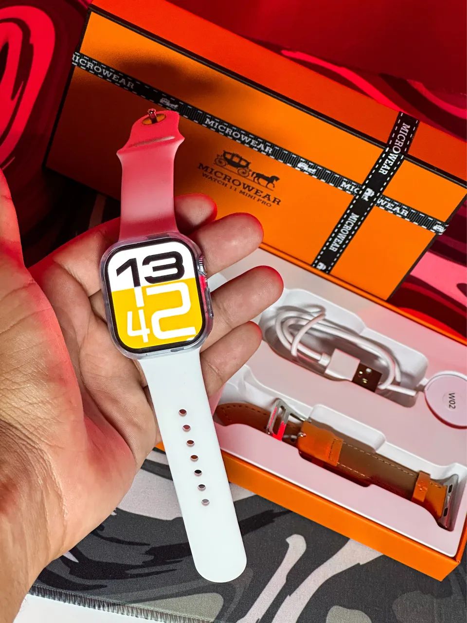 Smartwatch W11 Pro Mini - Novo e Lacrado