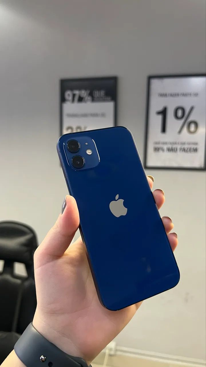 iPhone 12 azul 64GB - Celulares e Smartphones - Centro, Campo