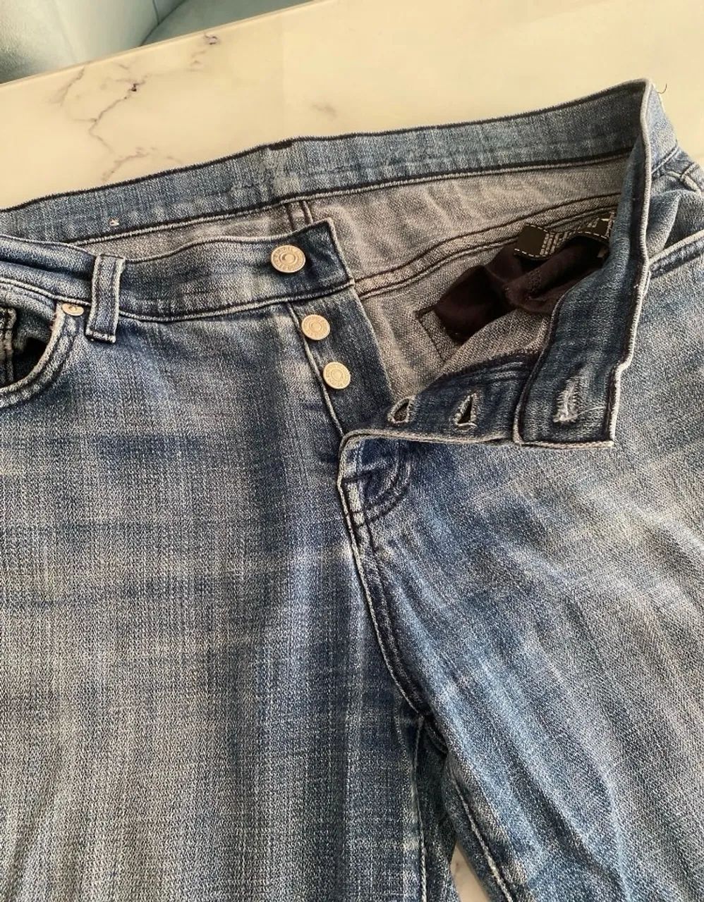 Calça jeans cigarette 7all mankind - Foto 3