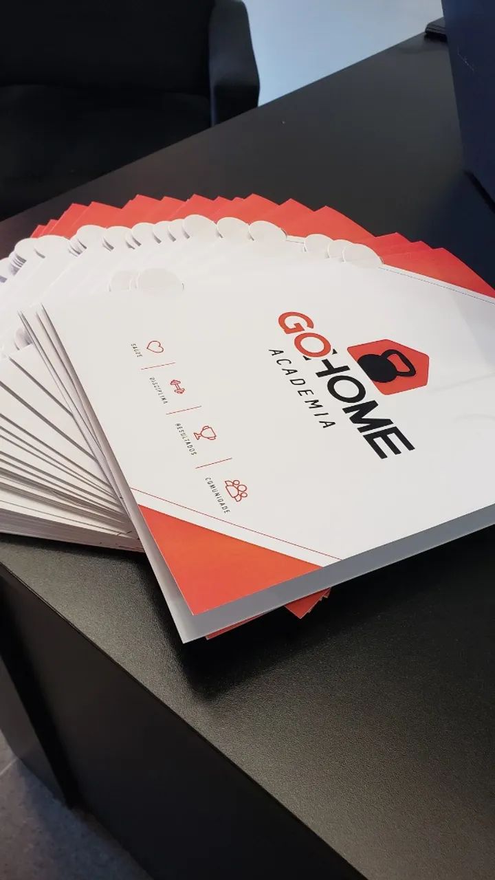 Pasta com orelha ou bolso personalizada com logomarca para documentos escritório - Foto 2