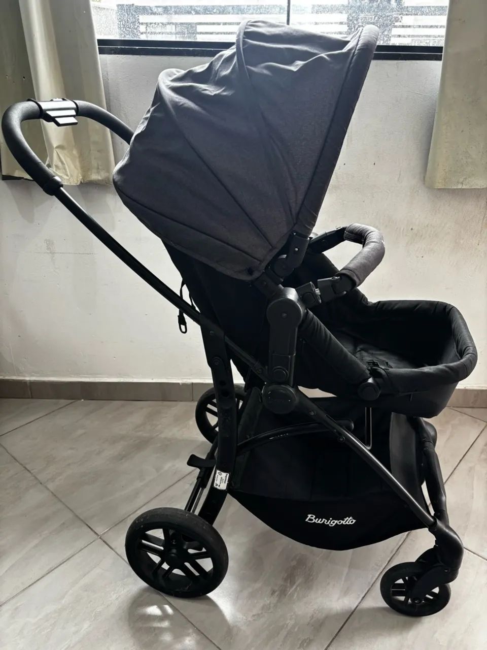Carrinho de Bebê Burigotto Convert + Bebê Conforto + Base
