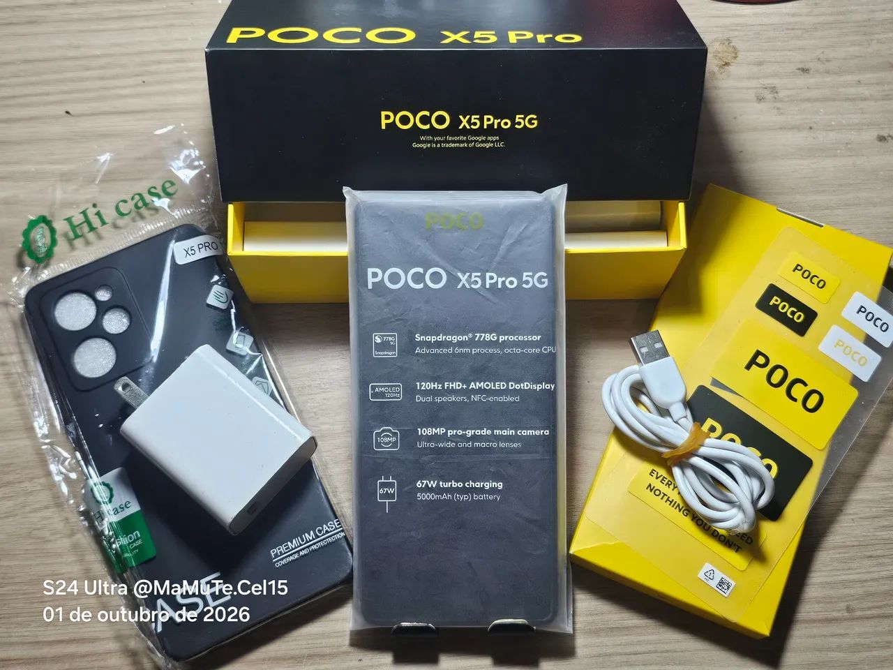XIAOMI POCO X5 PRO 5G DE 256GB +8+4 DE RAM COM NFC TODO ORIGINAL E PERFEITO 