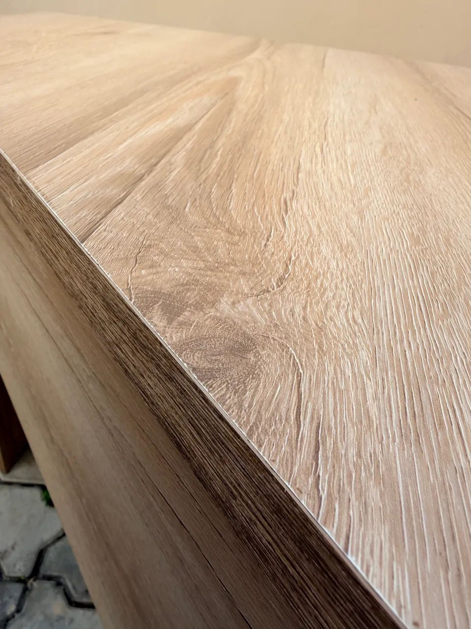 Mesa de escritório madeira MDF com nicho  - Foto 4