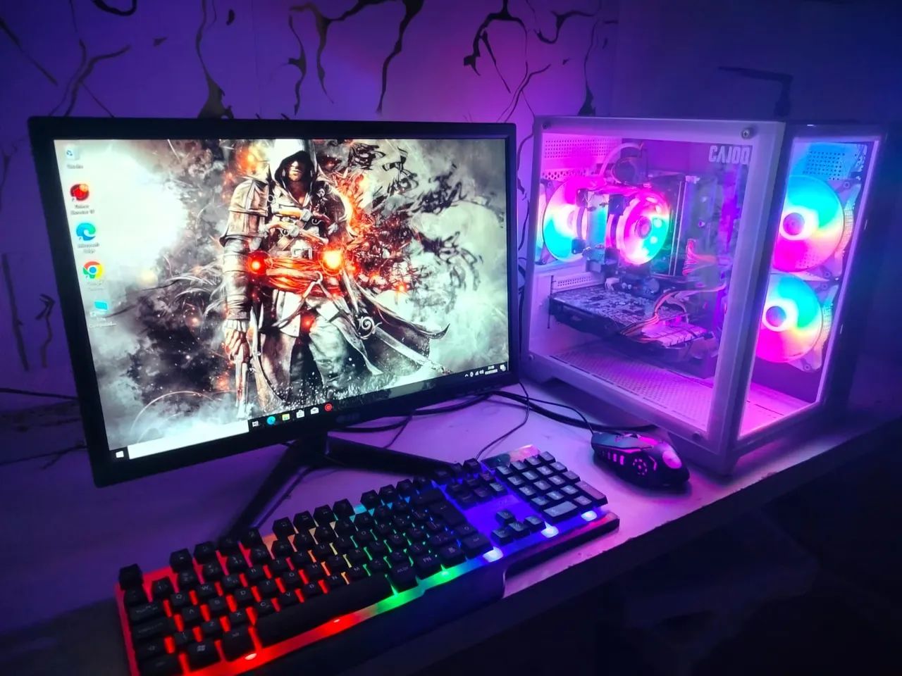 PC GAMER COMPLETO I3 9 GERAÇÃO DDR4 PLACA DE VÍDEO  - Foto 2