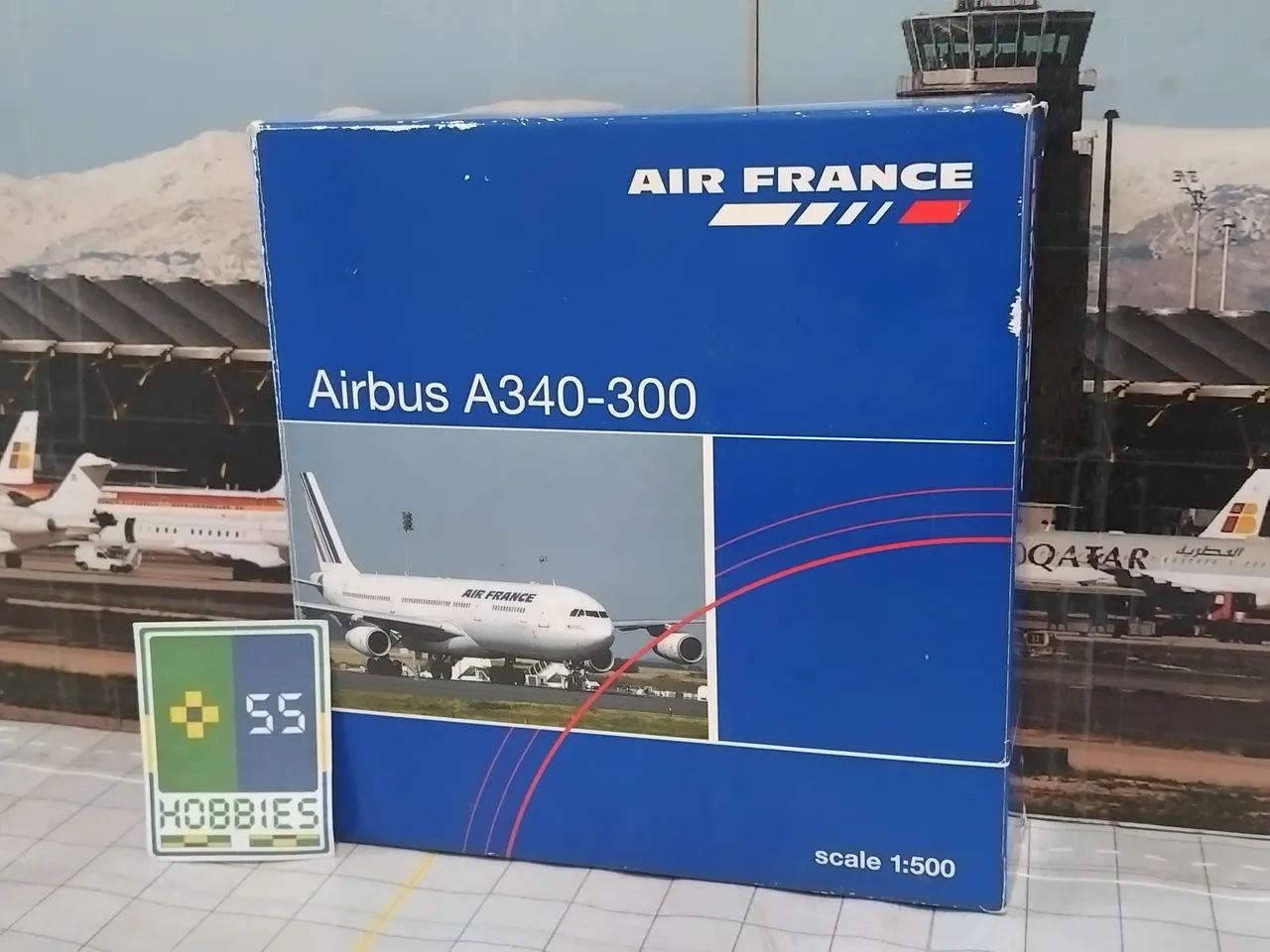 Miniatura Avião Herpa Wings 1/500 Air France Airbus A340-300