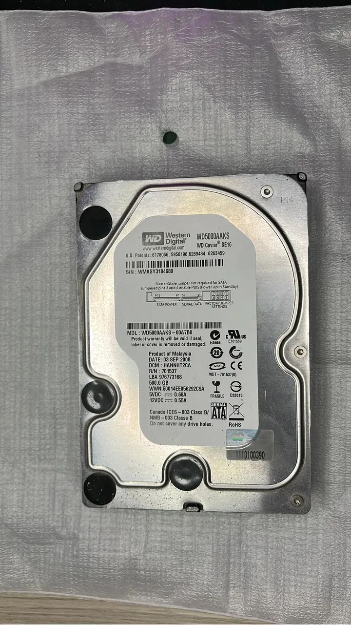 Hd 500Gb - Armazenamento - Planalto Boa Esperança, João Pessoa