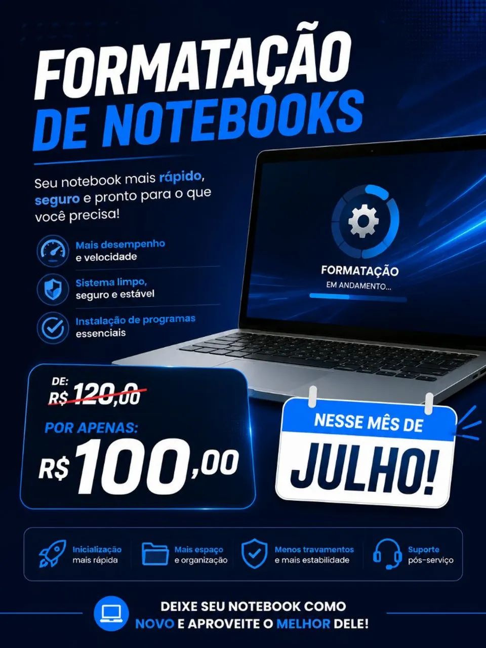 Formatação de notebooks
