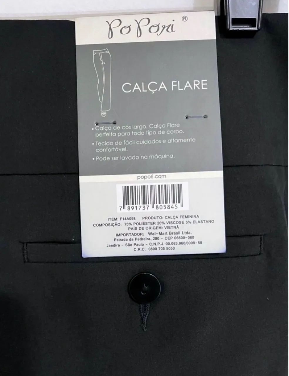 Calça flare preta nova tamanho 48  - Foto 3