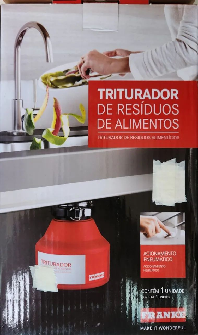 Triturador de Resíduos de Alimentos Marca Franke Modelo 75 3/4 HP 220V (motor com defeito) - Foto 5