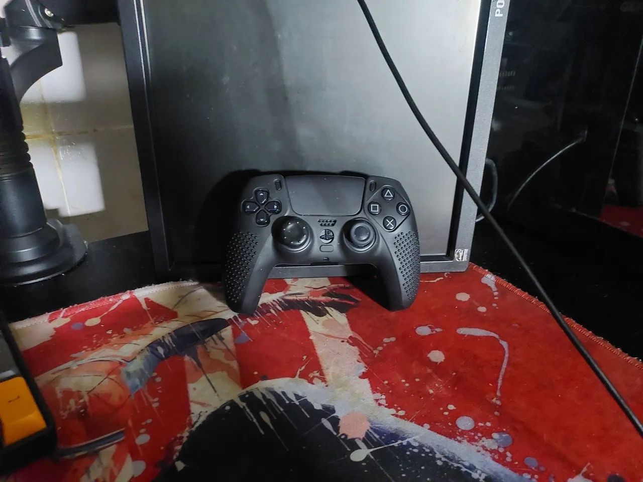 Controle ps5 com grid e capa
