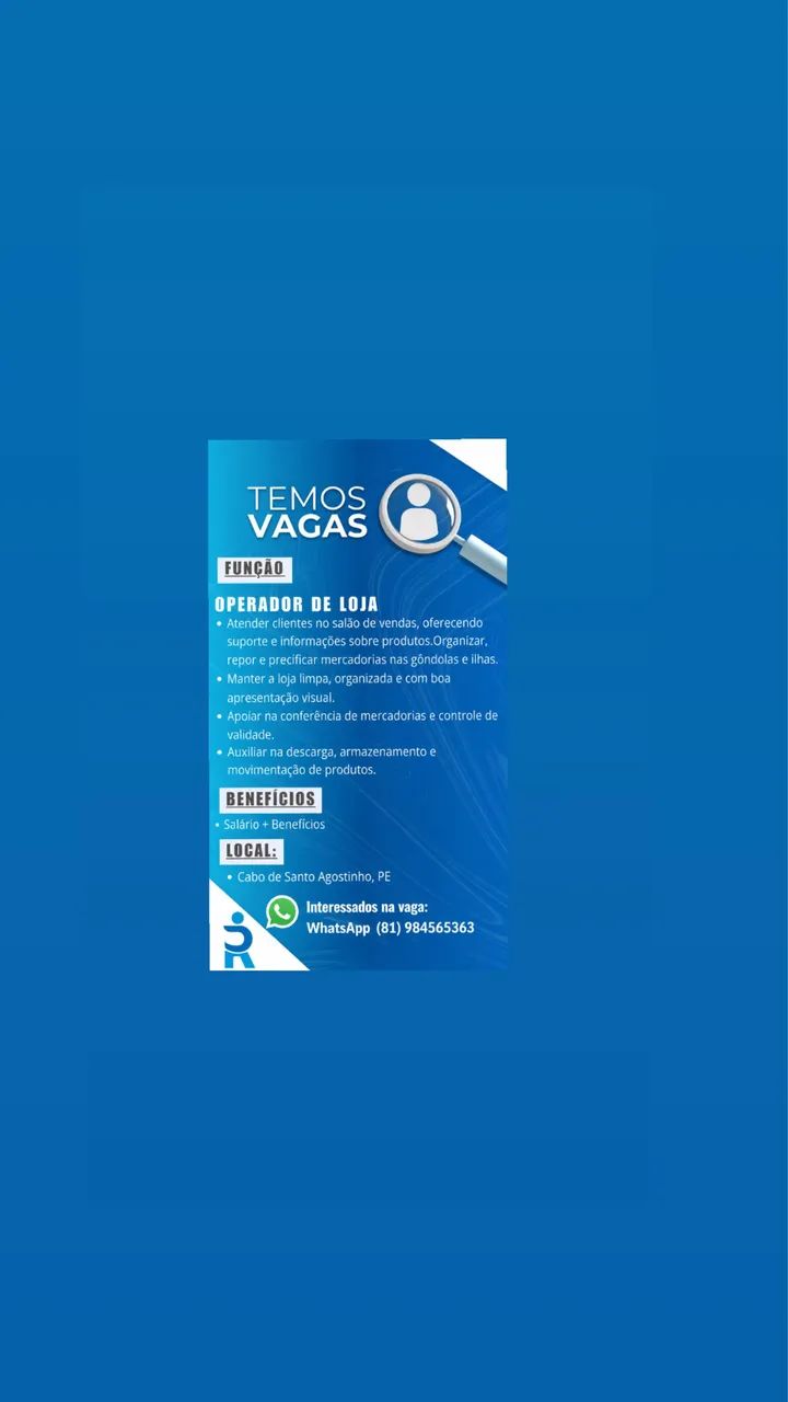 Operador de Loja 