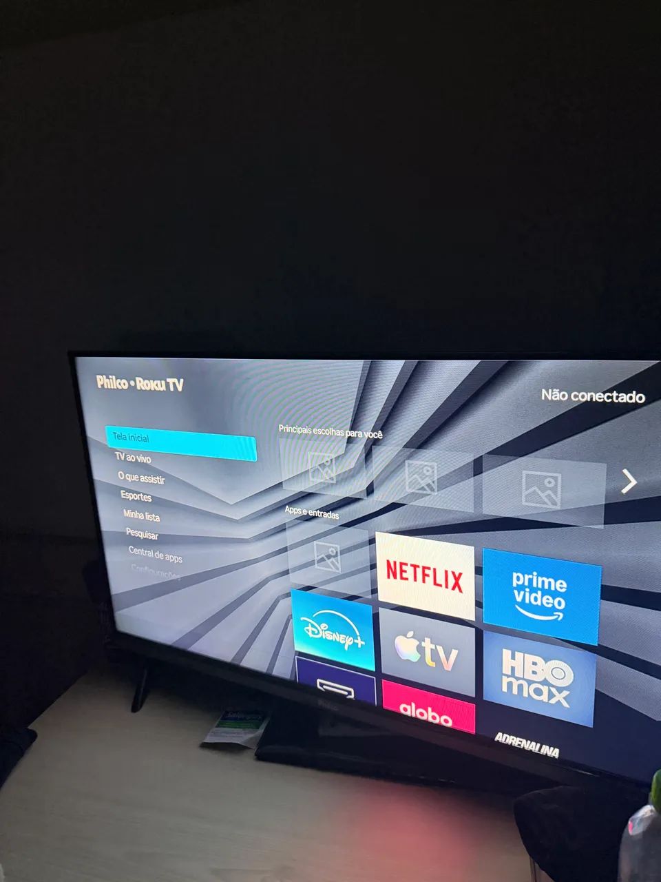 Vendo tv 32 polegadas com 3 meses de uso tenho nota nova 
