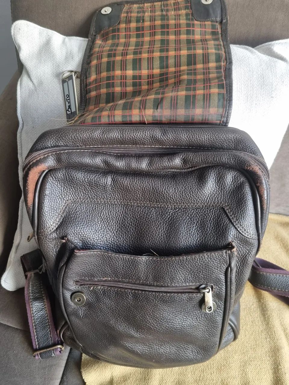 Mochila couro - Foto 2