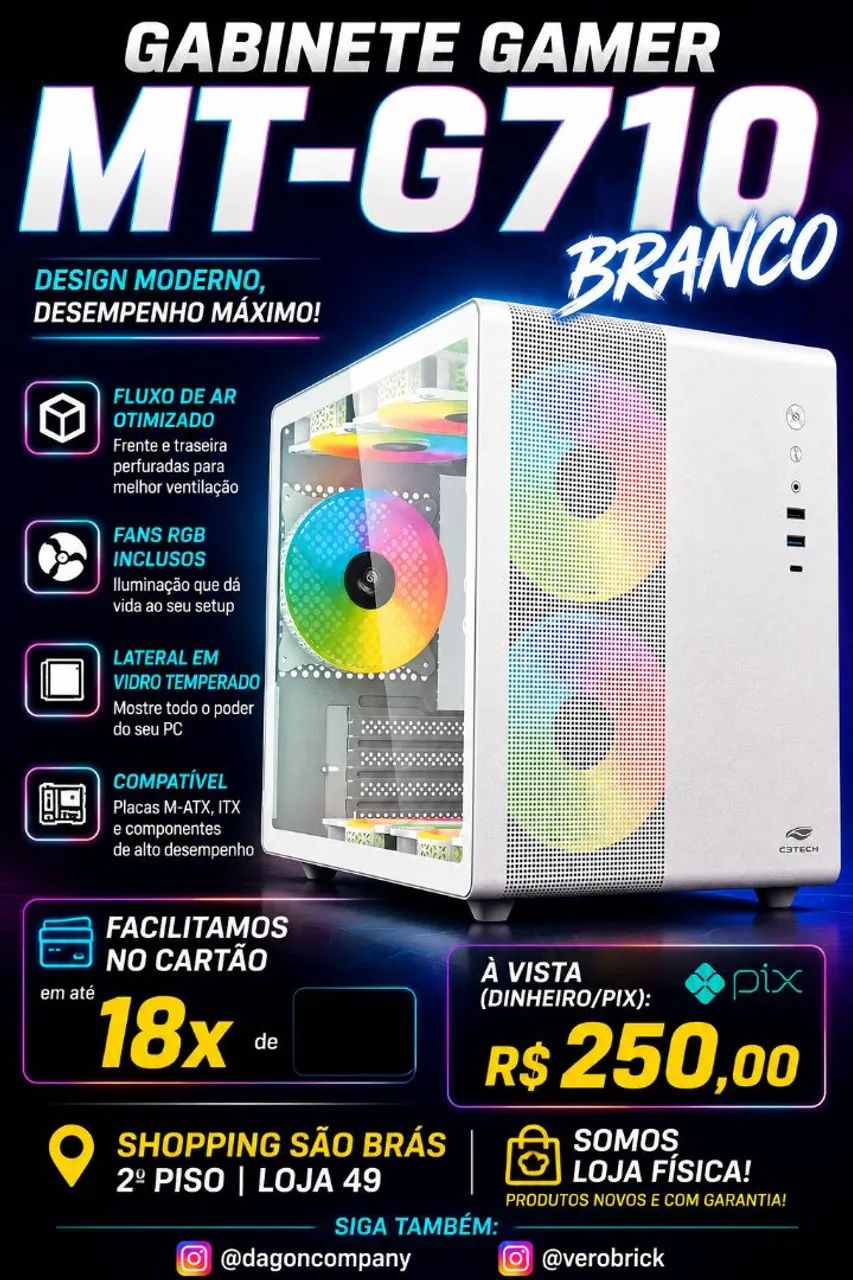 Gabinetes Gamers Variados  - Foto 4