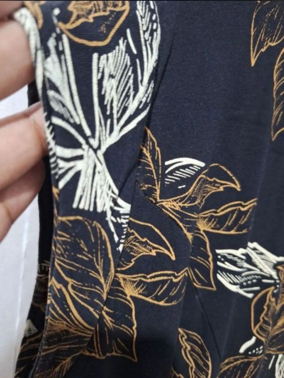 Vestido preto estampado  - Foto 3