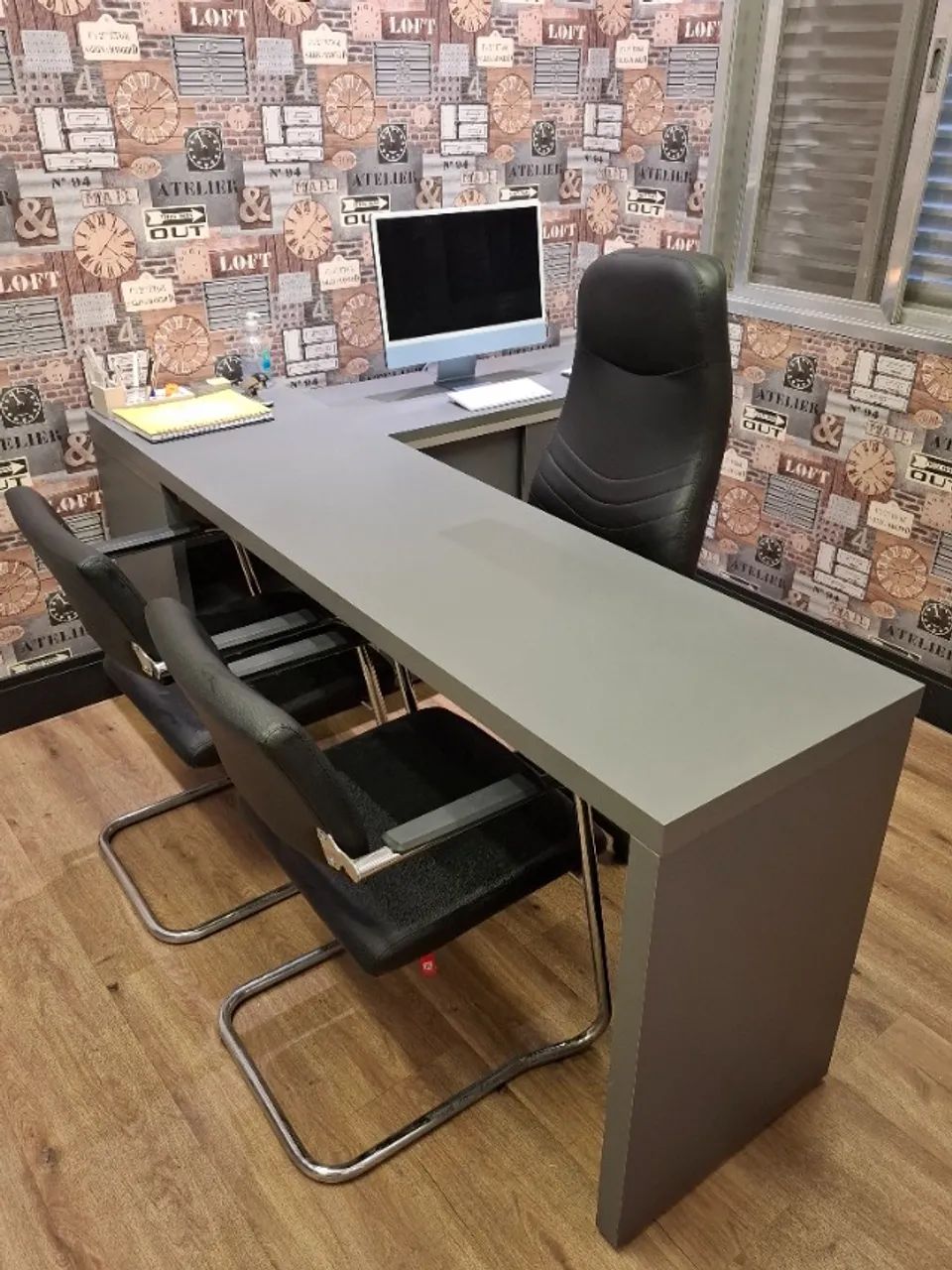 Mesa em L para Escritório - Foto 4