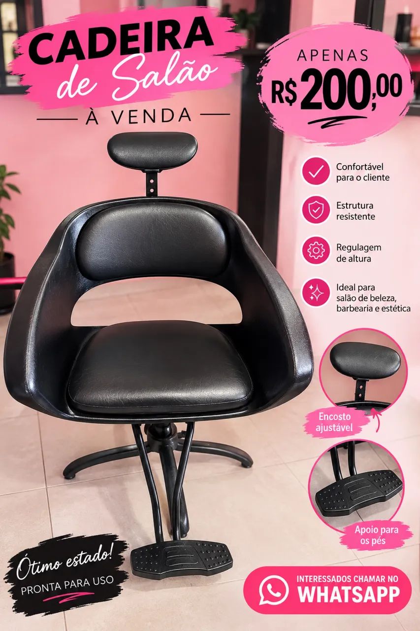 Cadeira para salão 