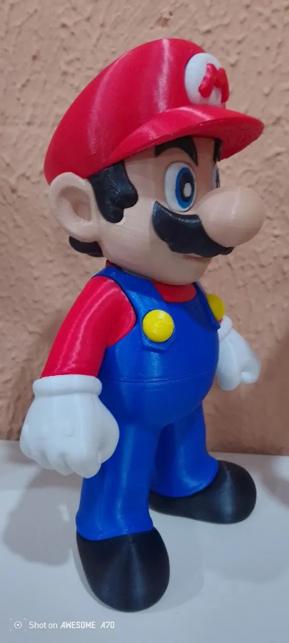 Mário Bros - Action Figure - Impressão 3D - Foto 3