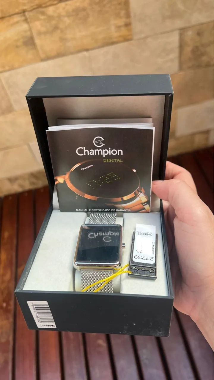 Relógio Champion Prata Aço inox Espelhado