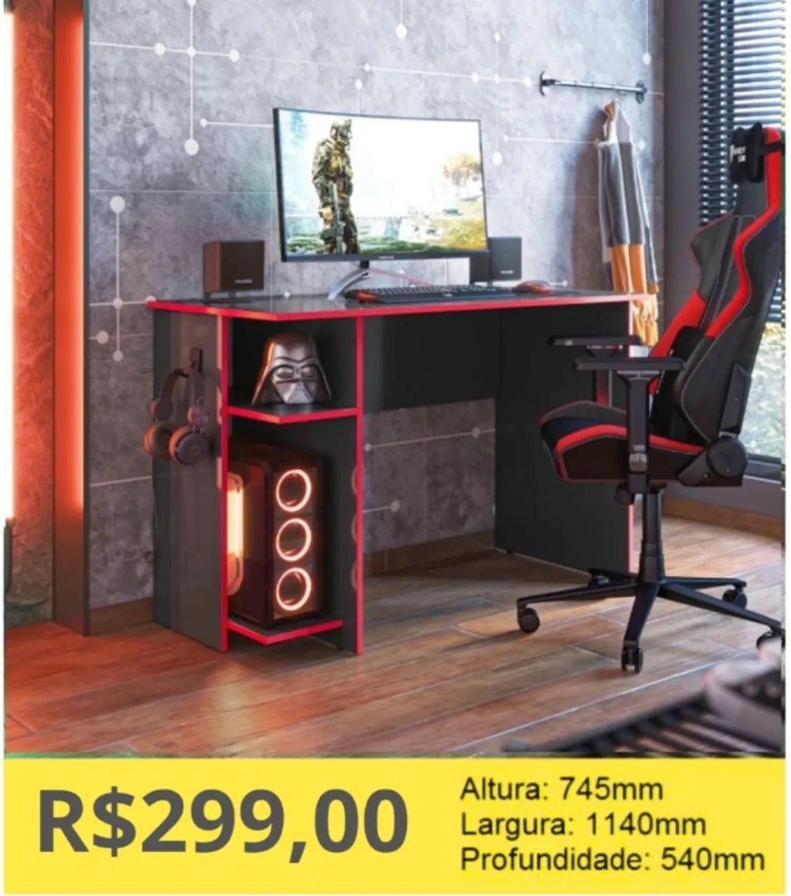ESCRIVANINHA GAMER A PRONTA-ENTREGA 