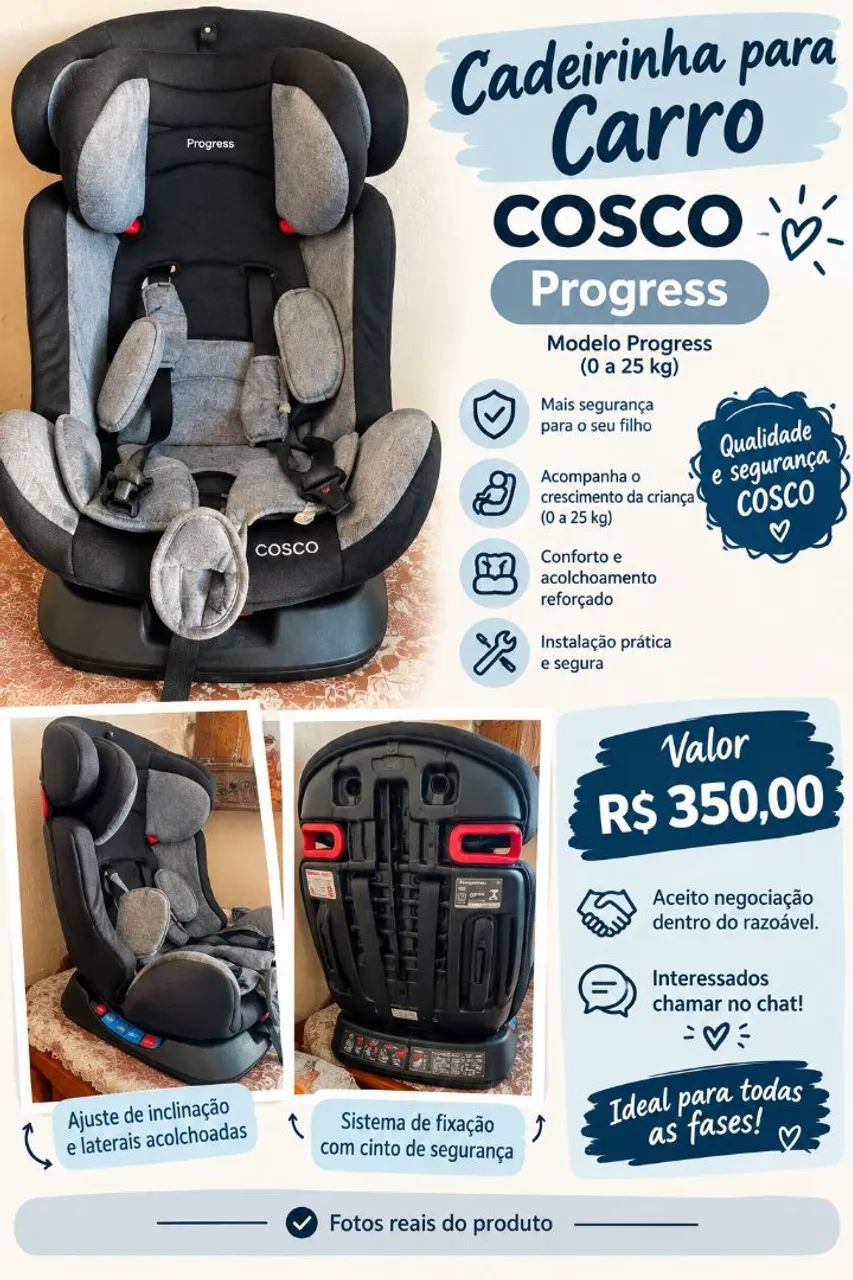 Cadeirinha para Auto Coco Progress