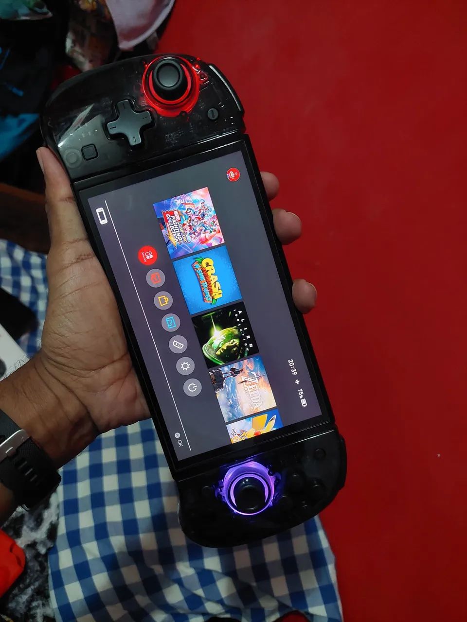Joycon Joy-cons com RGB para Nintendo switch  - Foto 2