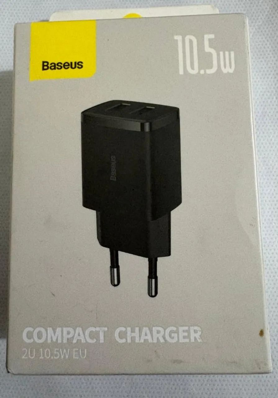 Fonte Carregador Baseus 10.5W USB1 + USB2