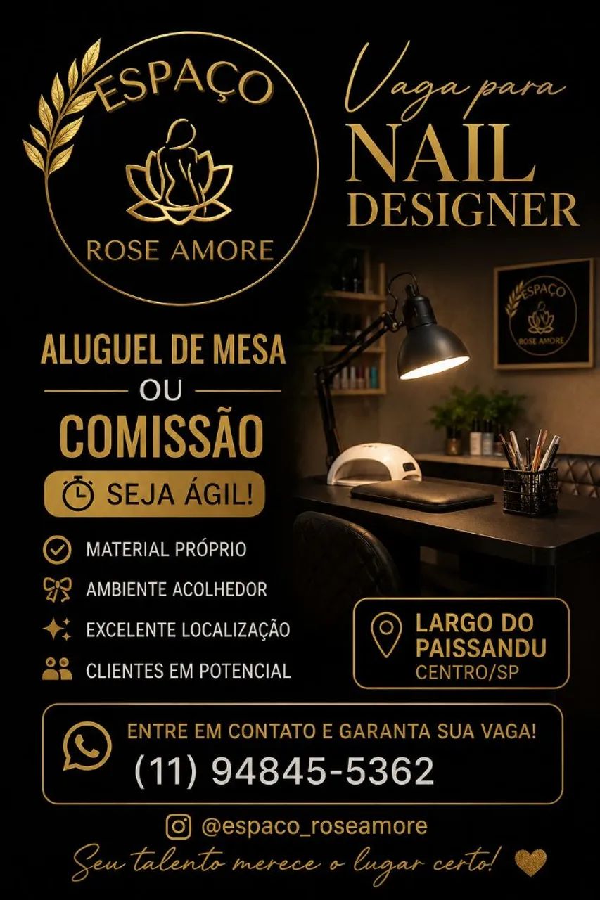 Vaga de Nail Designer 