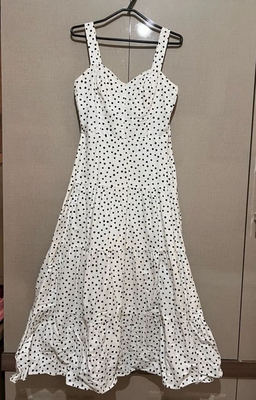 Vestido 100% algodão Poa - Foto 4
