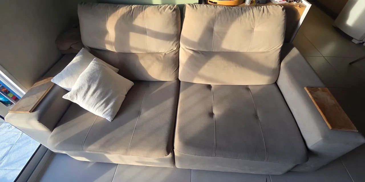 Sofá retratil e reclinavel 3 lugares - Foto 2
