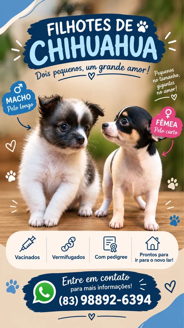 CHIHUAHUA - MACHO E FÊMEA ?