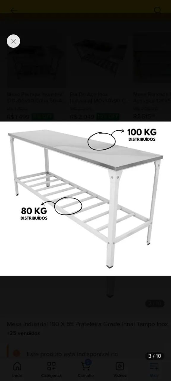 Mesa inox
