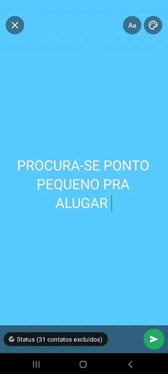 Procuro ponto pequeno pra alugar